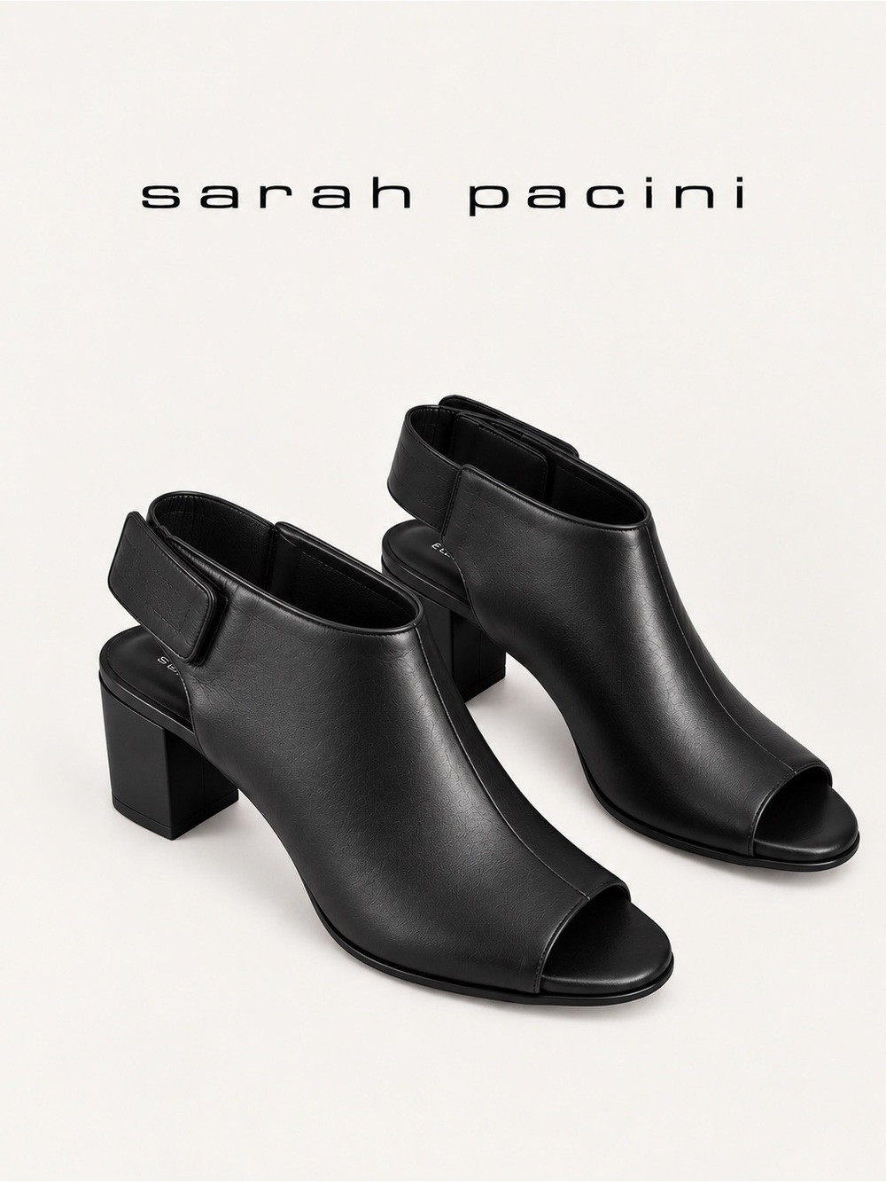 SARAH PACINI 🏛️ | THE ARCHITECTURAL OPEN-TOE BOOTIE